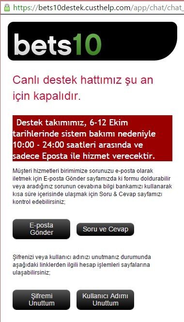 bets10 canlı chat kapalı